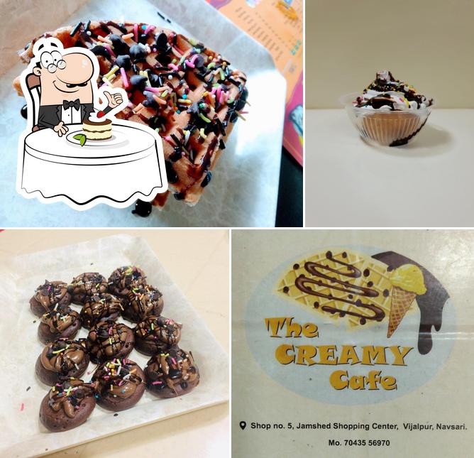 The Creamy Cafe offers a number of desserts