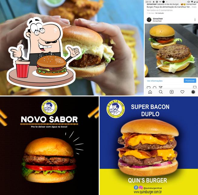 Peça um hambúrguer no Hambúrguer Artesanal Quin´s Burger Rudge Ramos