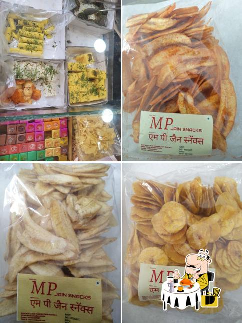 Food at MP Jain Snacks. MP Wafers & Sallie