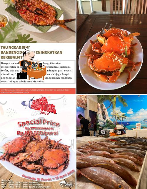 Get various seafood items available at Rumah Makan Torani MT Haryono Balikpapan