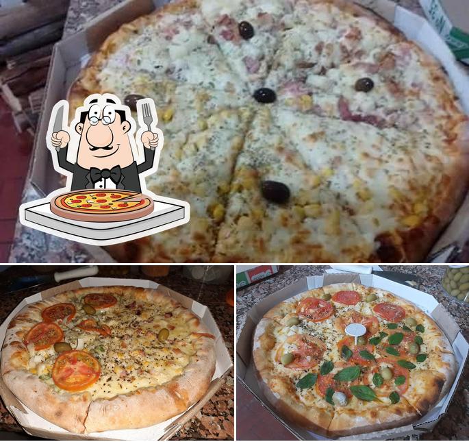 Consiga diferentes tipos de pizza