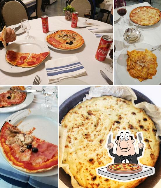 Probiert eine Pizza bei Pizzeria trattoria Il Vicolo