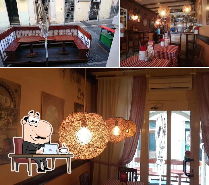 Dai un'occhiata agli interni di Buffet Nostalgija