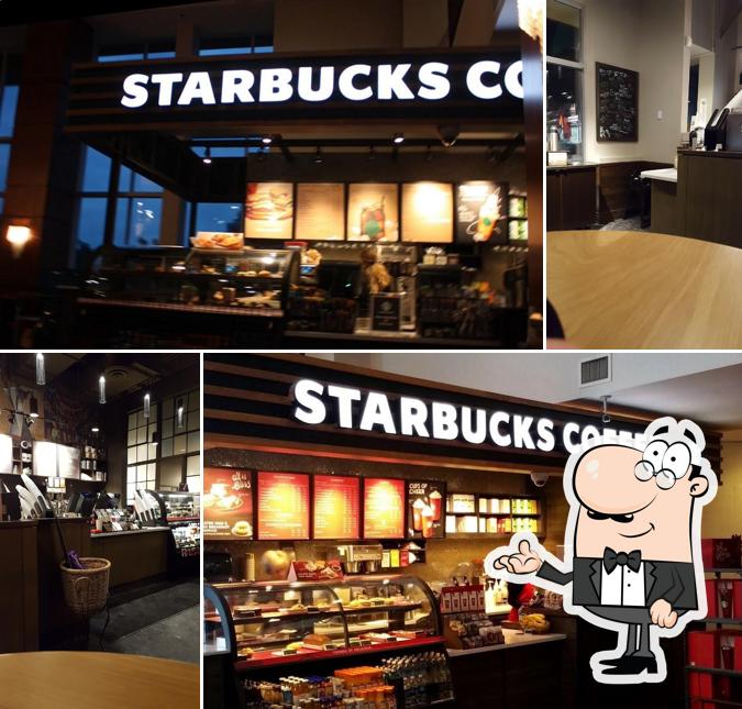 L'intérieur de Starbucks