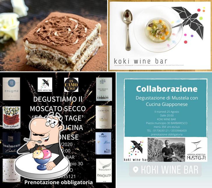 Koki Wine Bar propone un'ampia gamma di dessert