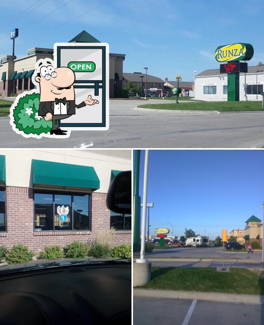 Check out how Runza Restaurant looks outside
