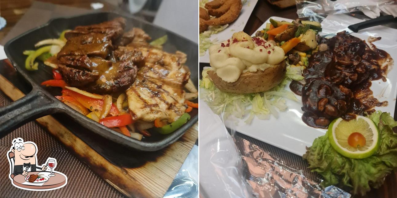 Sizzler Steak House offre des plats à base de viande