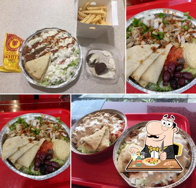 Platos en The Halal Guys