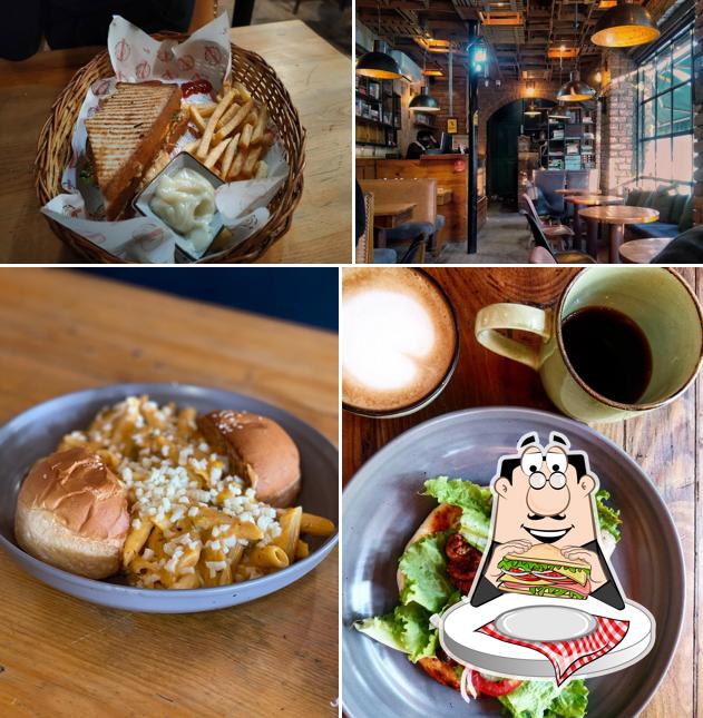 Pick a sandwich at Books & Bricks Cafe