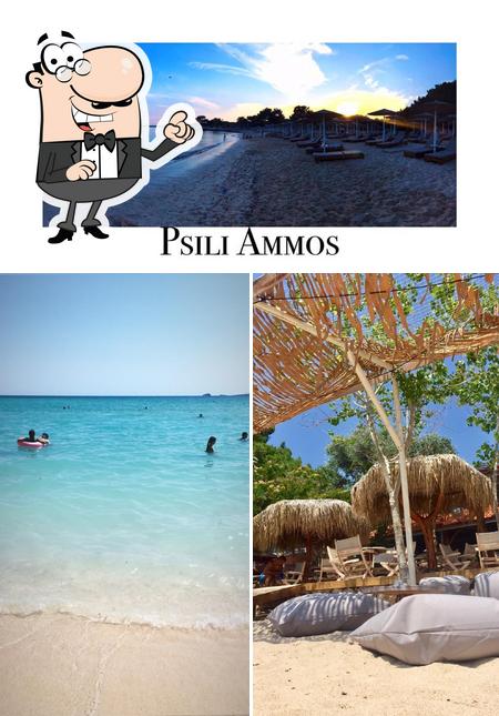 Check out how Beach Bar Psili Ammos looks outside