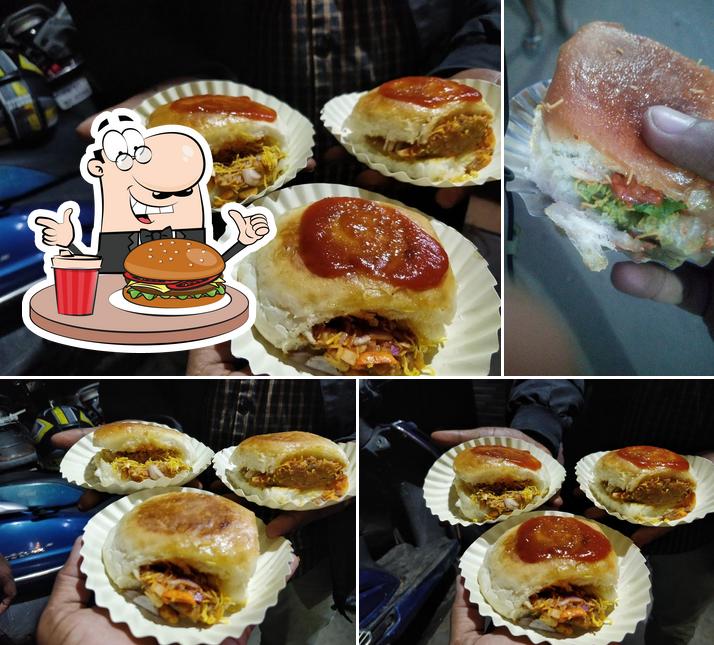 Order a burger at Kavani Snack's (Group Of The Sundesha Dabeli Center)