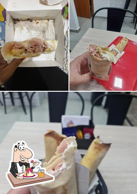 Pizza Crek Pampulha serve uma seleção de pratos doces