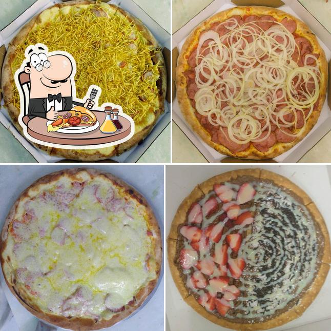 Peça diversos tipos de pizza