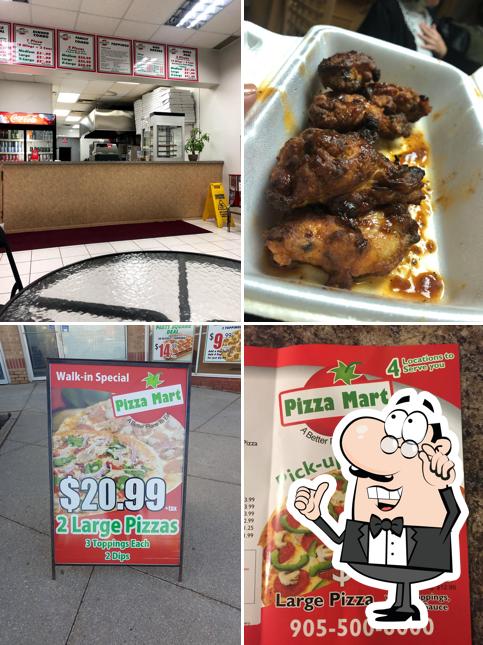 L'intérieur de Pizza Mart