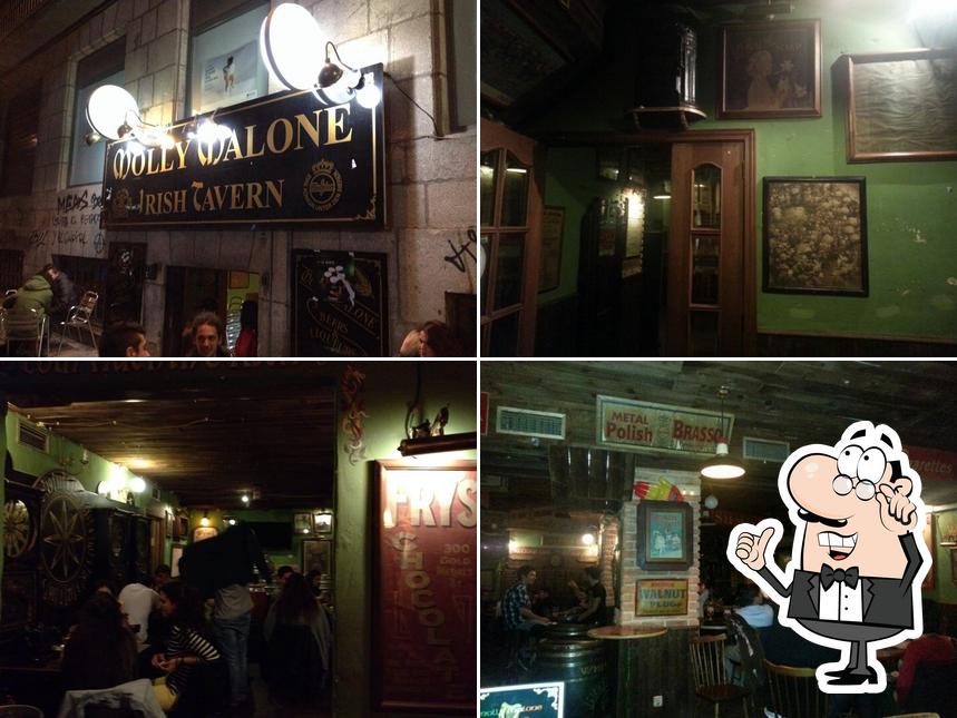 The interior of Bar Molly Malone