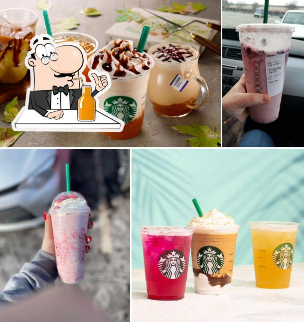 Starbucks serves a range of beverages