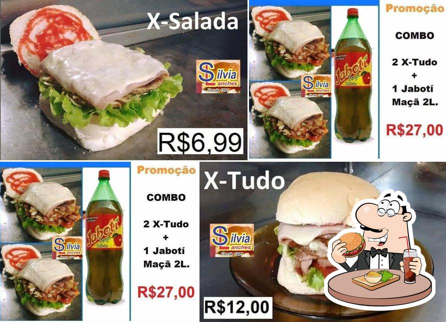 Consiga um hambúrguer no Silvia Lanches Batatais