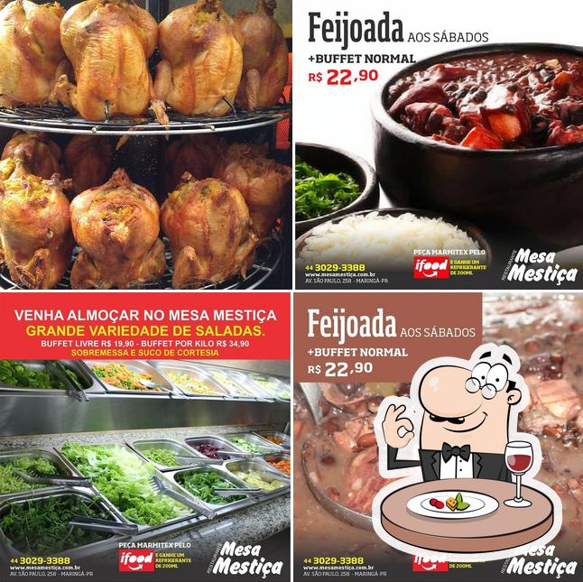 Platos en Restaurante Mesa Mestiça