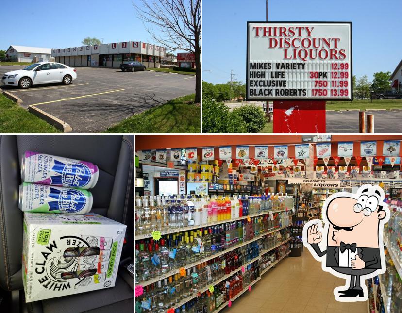 Here's a photo of Thirsty Discount Liquors in DeKalb, IL