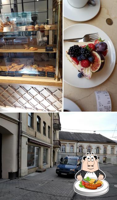 Dies ist das Bild das lebensmittel und außen bei Boulangerie Vilnius anzeigt