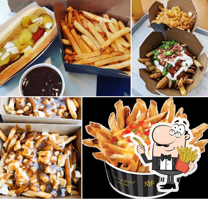 At New York Fries Mapleview Mall you can enjoy fries