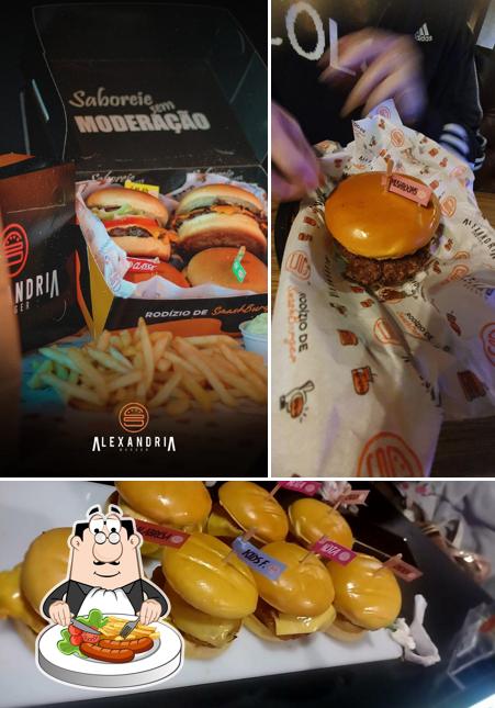 Platos en Alexandria Burger Floripa Continente