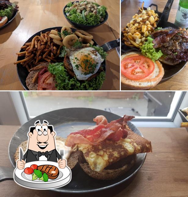 Get meat dishes at Burger.Place