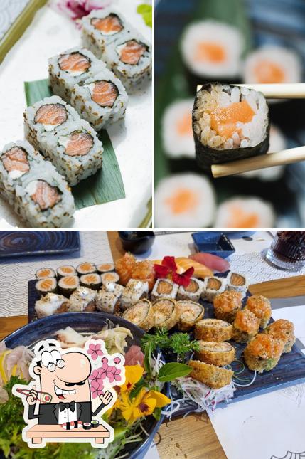 Experimente diferentes opções de sushi