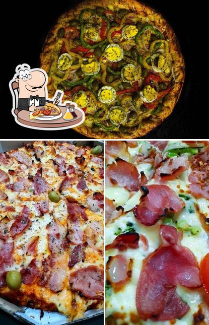 Peça diferentes tipos de pizza