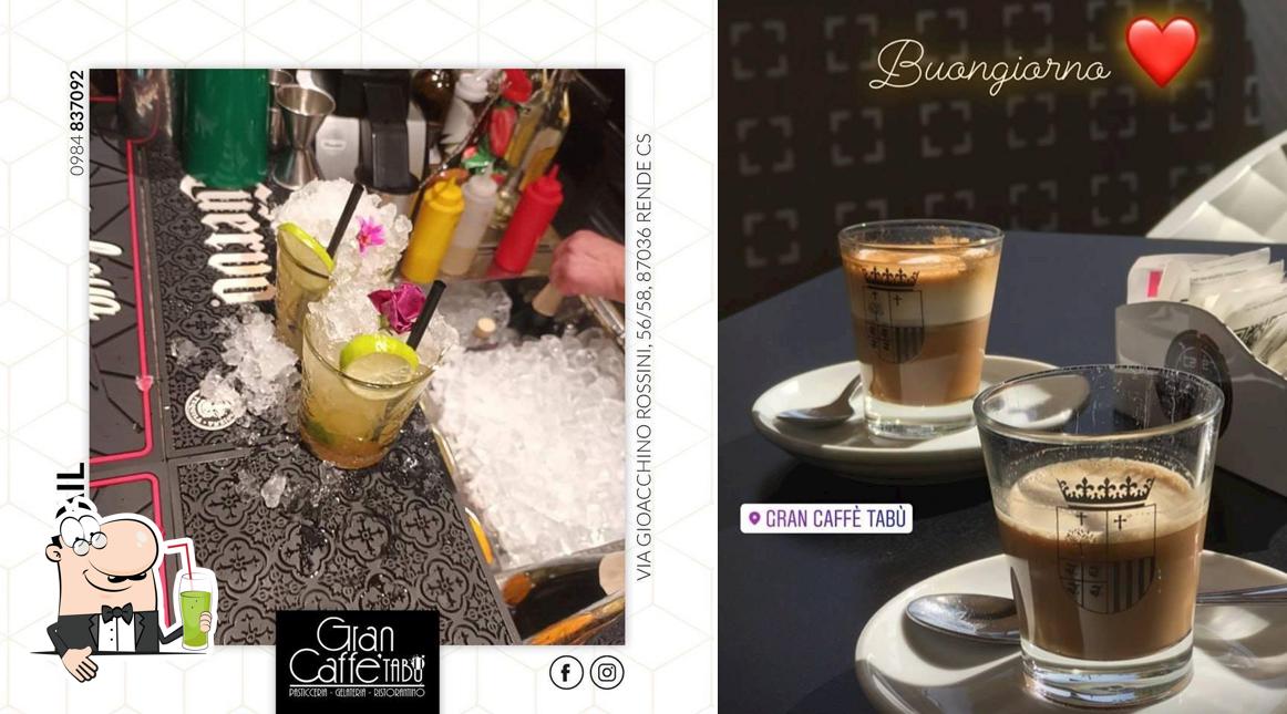 Gran Caffè Tabù offre une variété de boissons