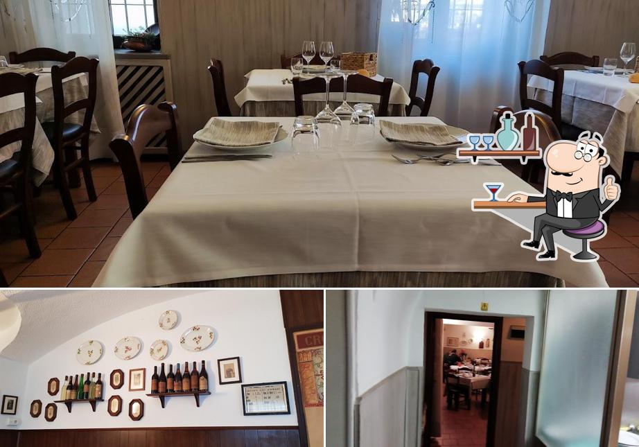 Gli interni di Trattoria Bar Croce D'Oro