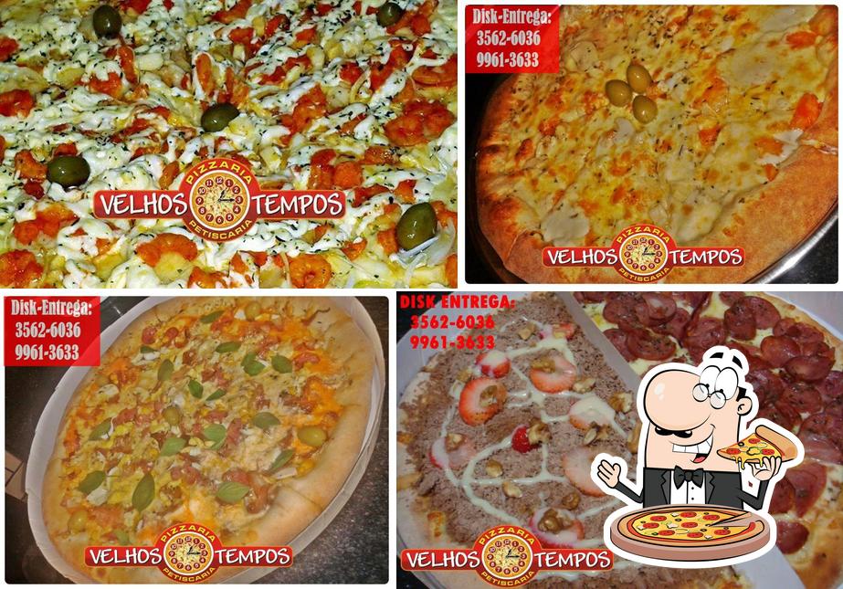 Try out pizza at Pizzaria e Petiscaria Velhos Tempos