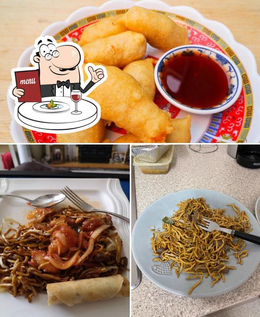 Food at Wok with U Chinese takeaway