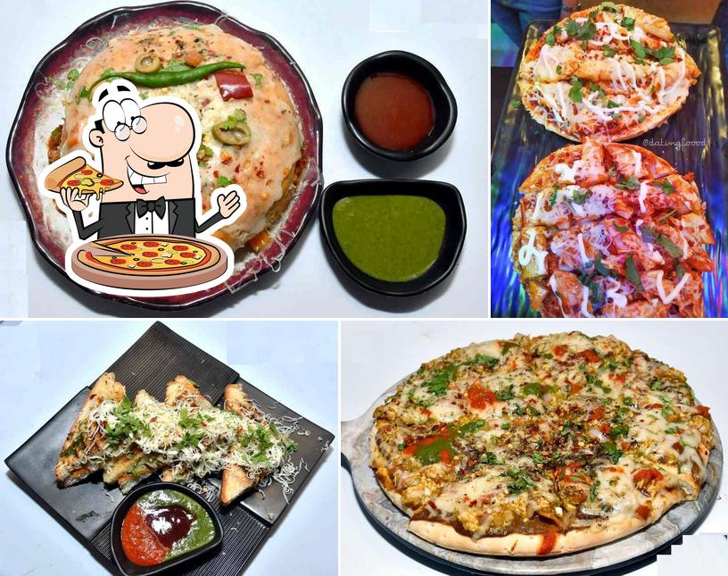 Get pizza at REFUEL CLUB CAFE