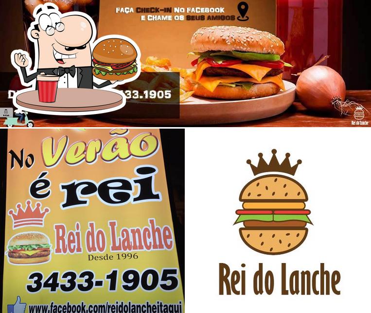 Peça um hambúrguer no Rei do Lanche