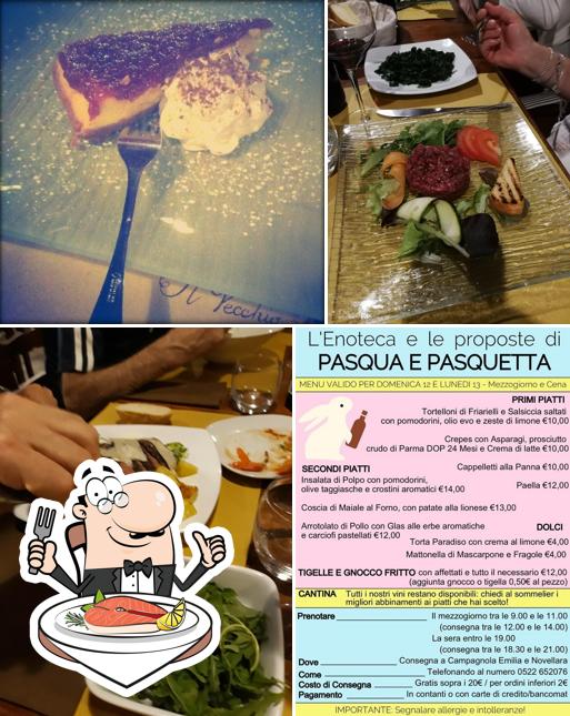 L'Enoteca Il Vecchio Borgo Snc propone un menu per gli amanti del pesce