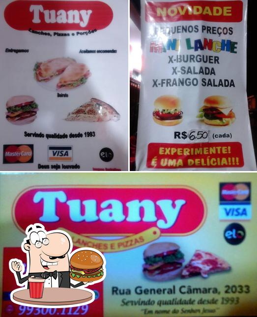 Peça um hambúrguer no Tuany Disk Lanches