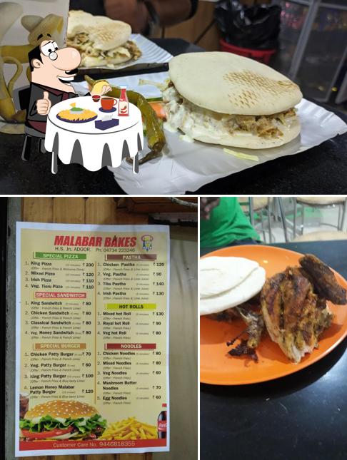 Order a burger at Malabar Bakes