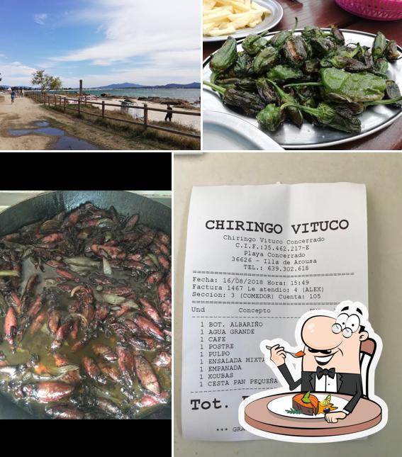 "Chiringo Vituco Concerrado" предлагает большой выбор рыбных блюд