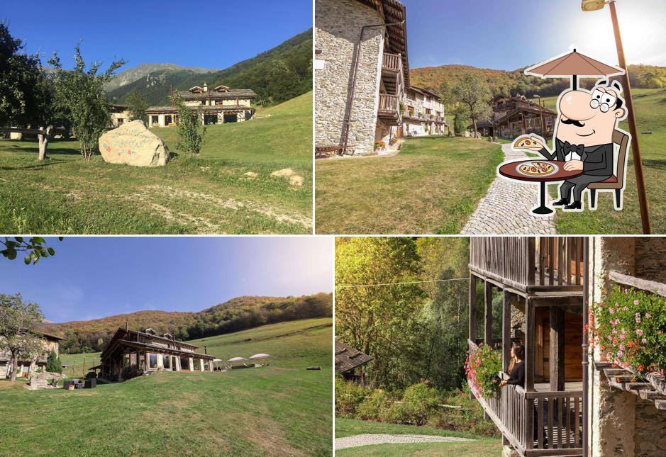 Goditi la vista dagli esterni di Agriturismo L'Agrifoglio