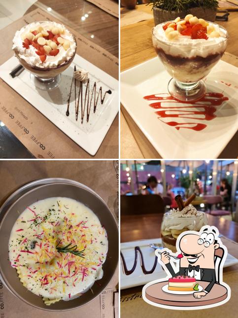 CO.FFEE BISTRÔ E CAFETERIA serve uma gama de pratos doces
