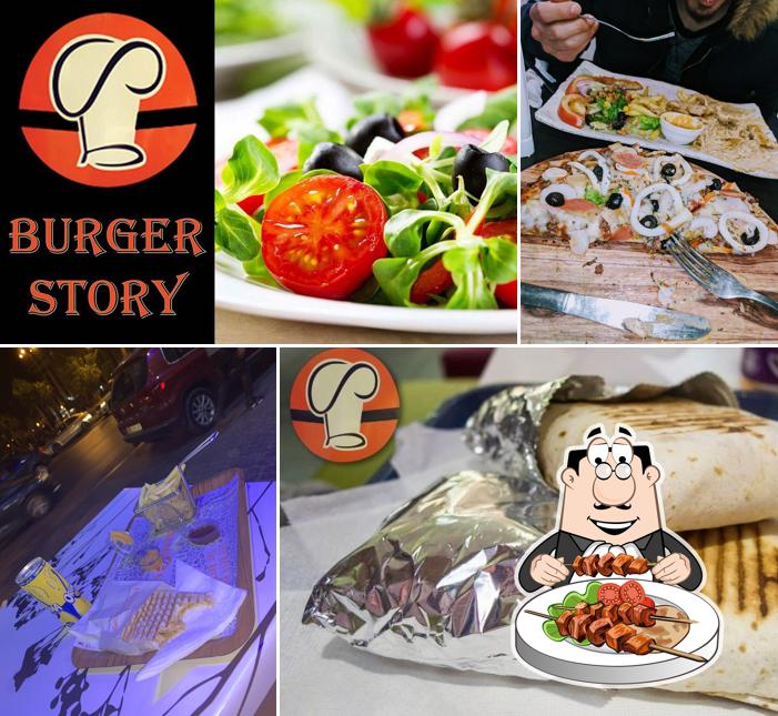 Nourriture à Burger Story