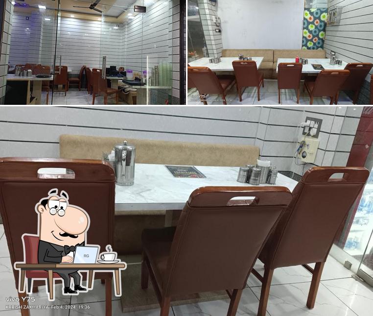The interior of Raghuvanshi restaurant