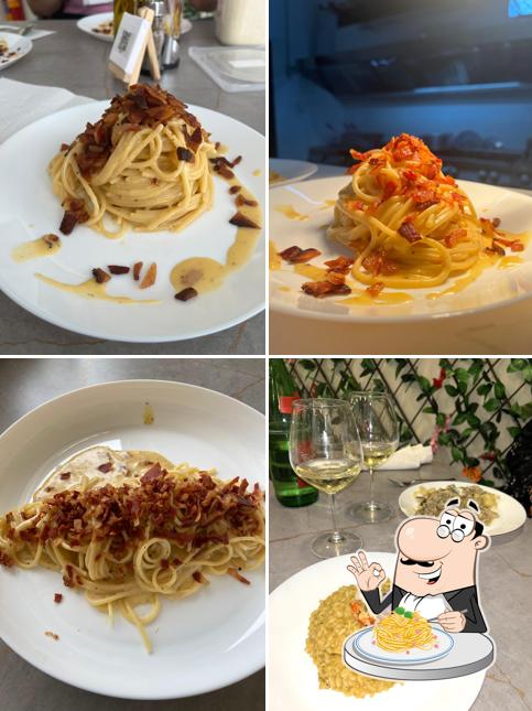 Spaghetti alla carbonara al Il Giardino Dei Principi