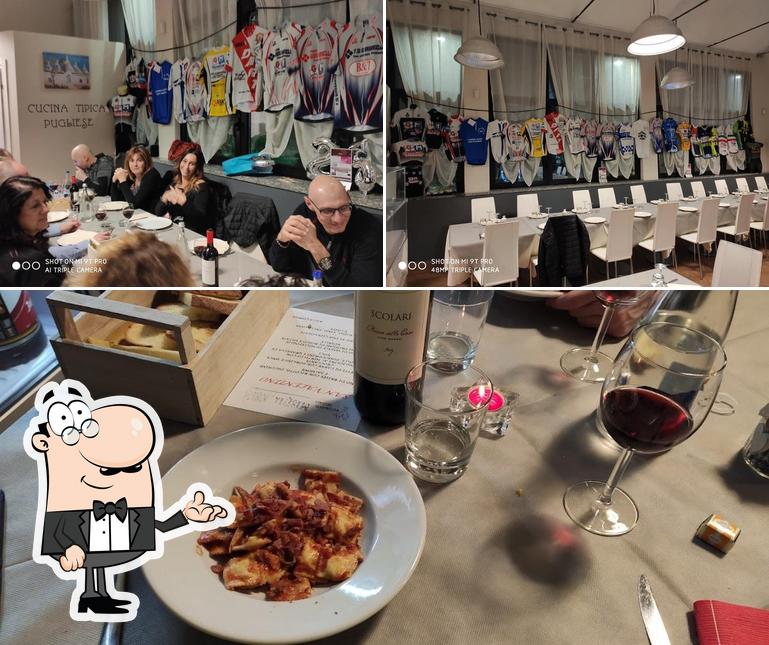 La interni e vino del ristorante