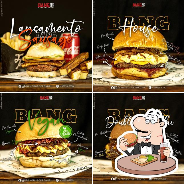 Experimente um hambúrguer no Bang burger