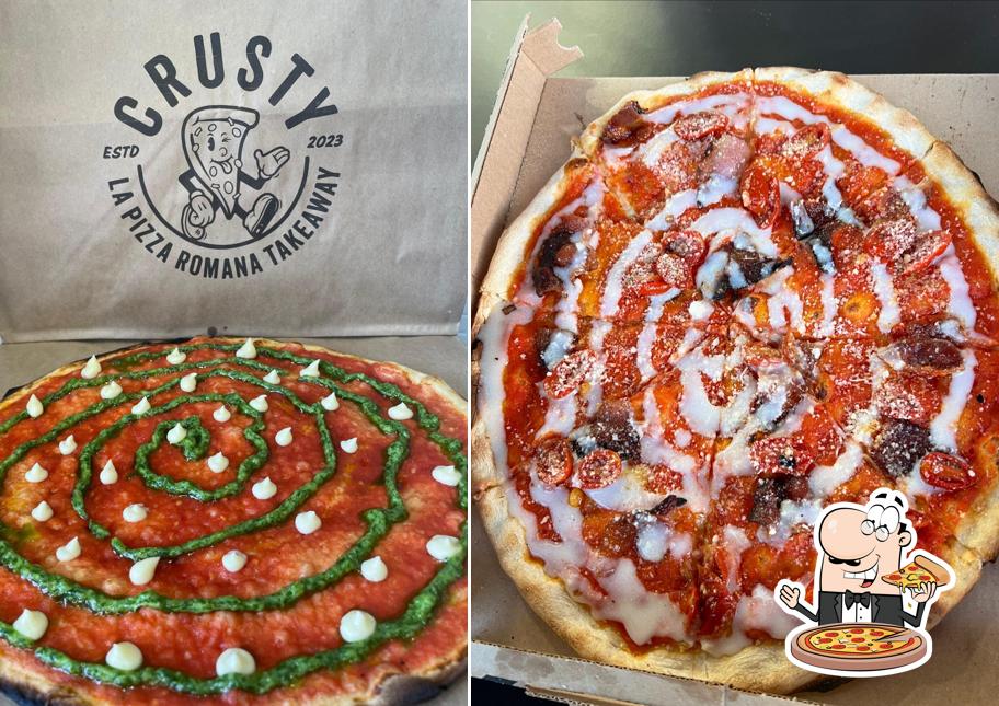 A CrustyPizza, puoi ordinare una bella pizza