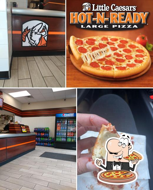 Pick pizza at Little Caesars Pizza