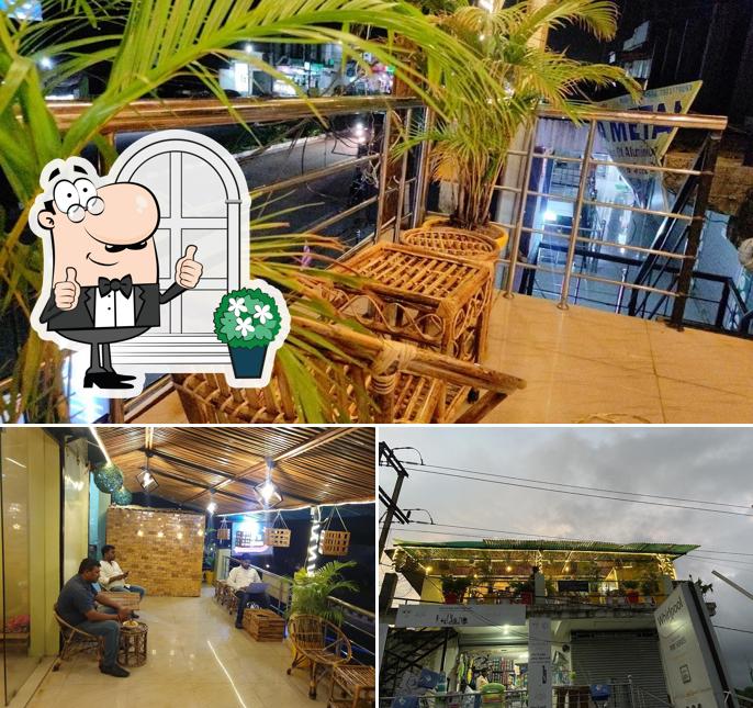 The restaurant's exterior and interior
