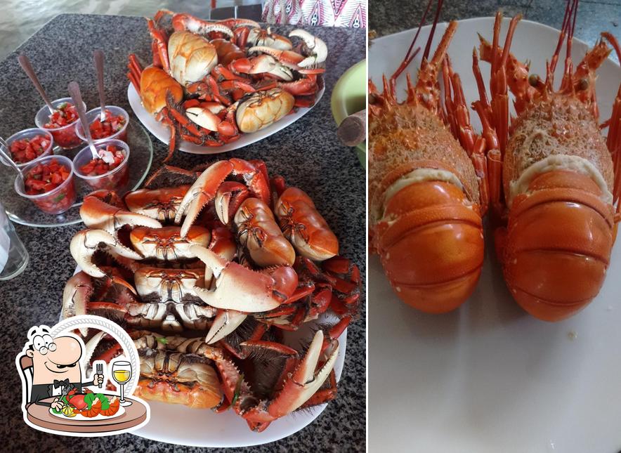 Os clientes do Bar de Chuca podem disfrutar diversos refeições de frutos do mar